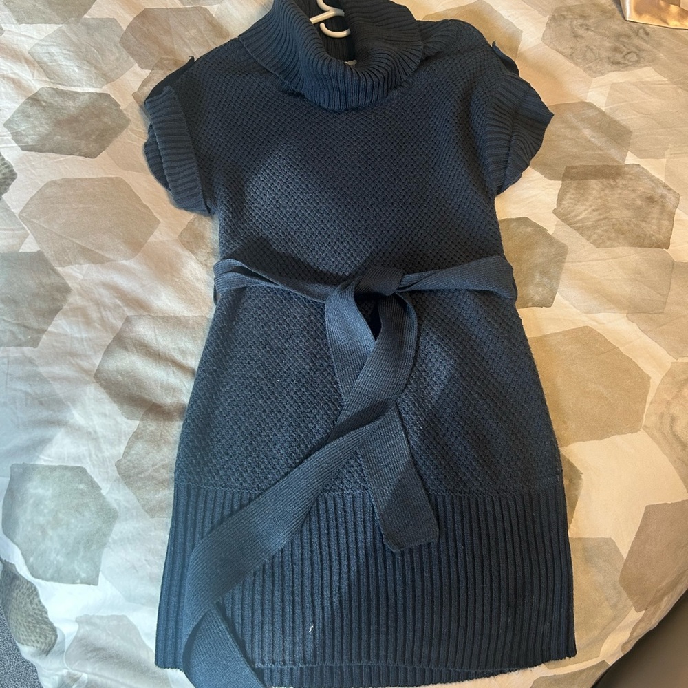 Navy Blue Knit Dress